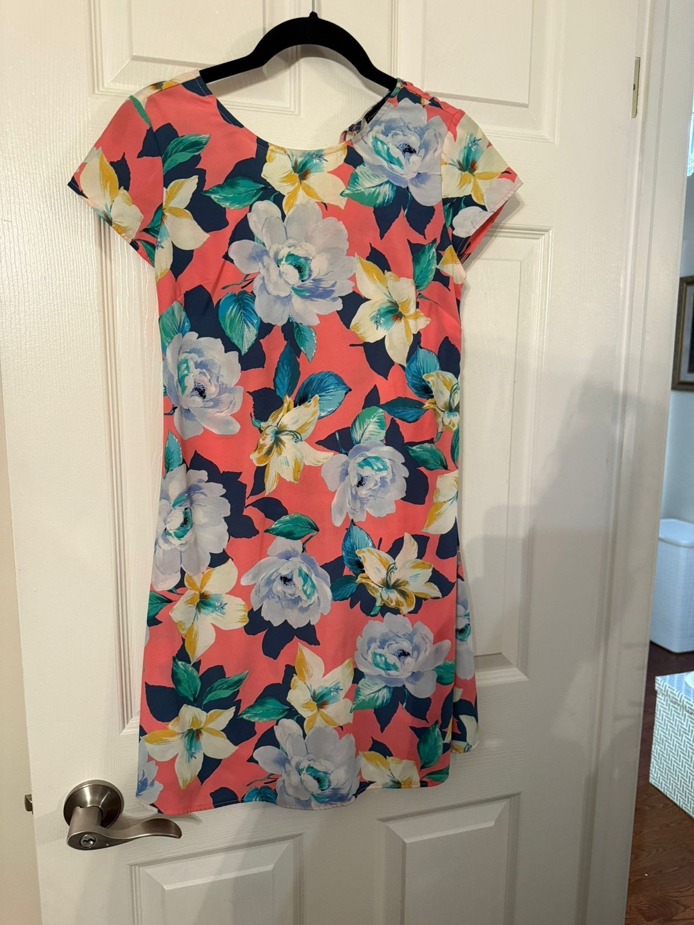 Atmosphere Coral and Teal Floral Dress